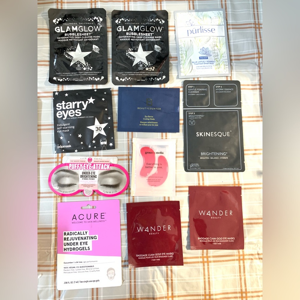 Skincare Eye Mask Collection Bundle Lot